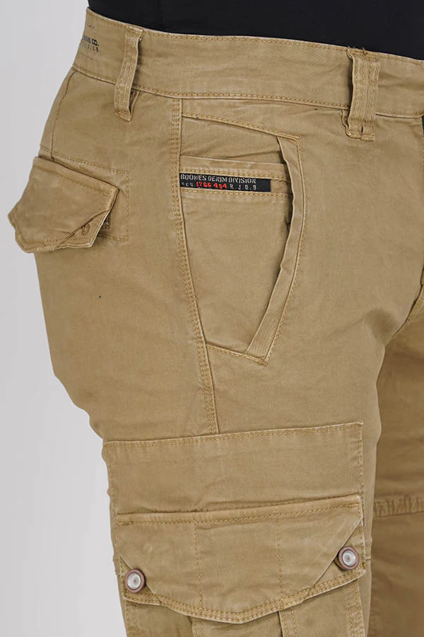 Light Khaki Regular Fit Cargo Pant - Image 5