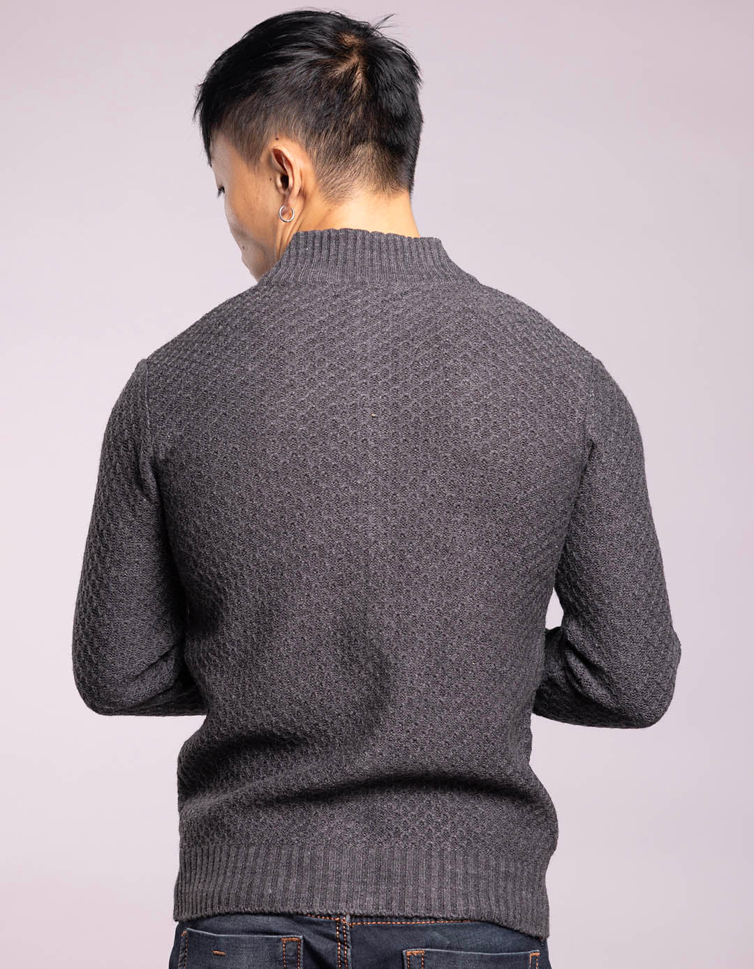 Anthra High Neck Pullover Sweater - Image 5