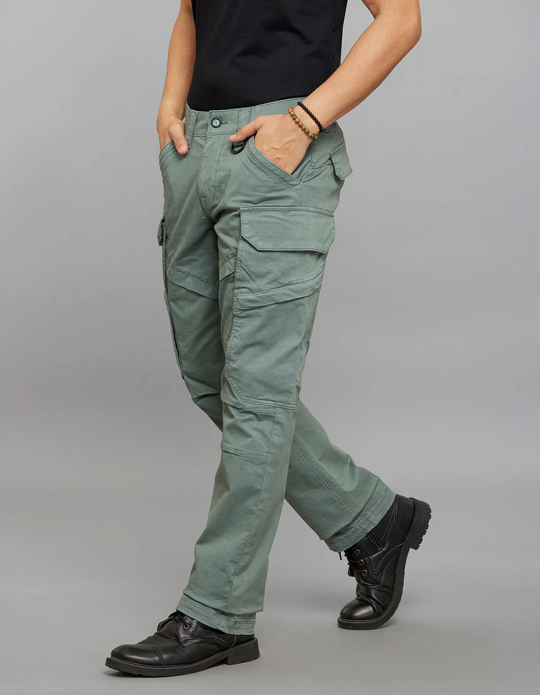 Aqaba Comfort Straight Fit Stretch Cargo Pants - Image 3