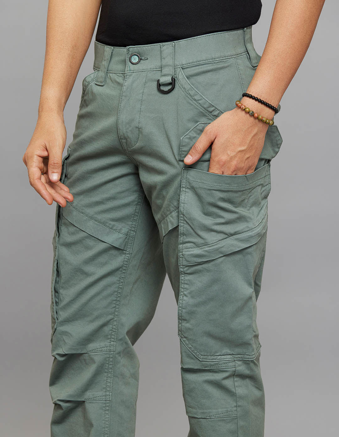 Aqaba Comfort Straight Fit Stretch Cargo Pants - Image 5