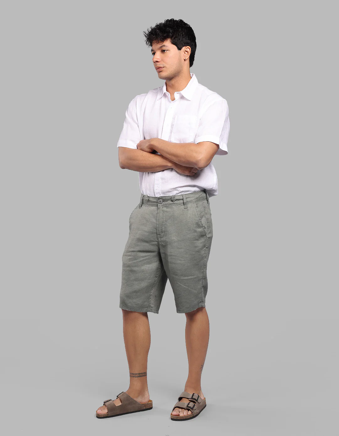 Army 100% Linen Short - Image 3