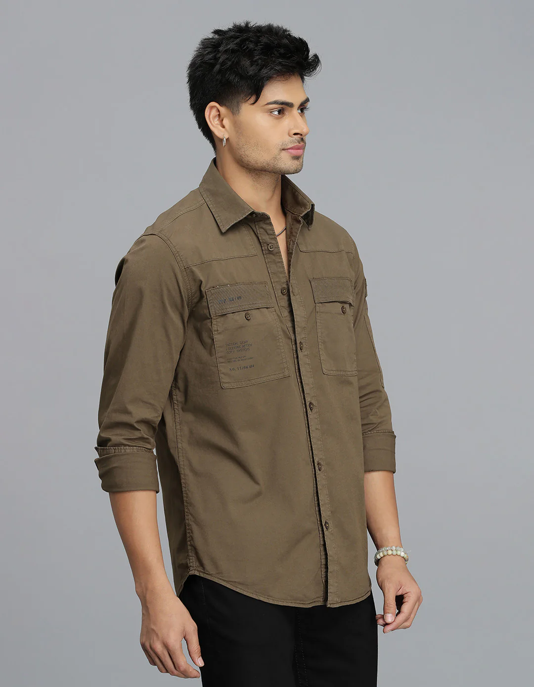 Bean Full Sleeves Cargo Shirt - Image 4