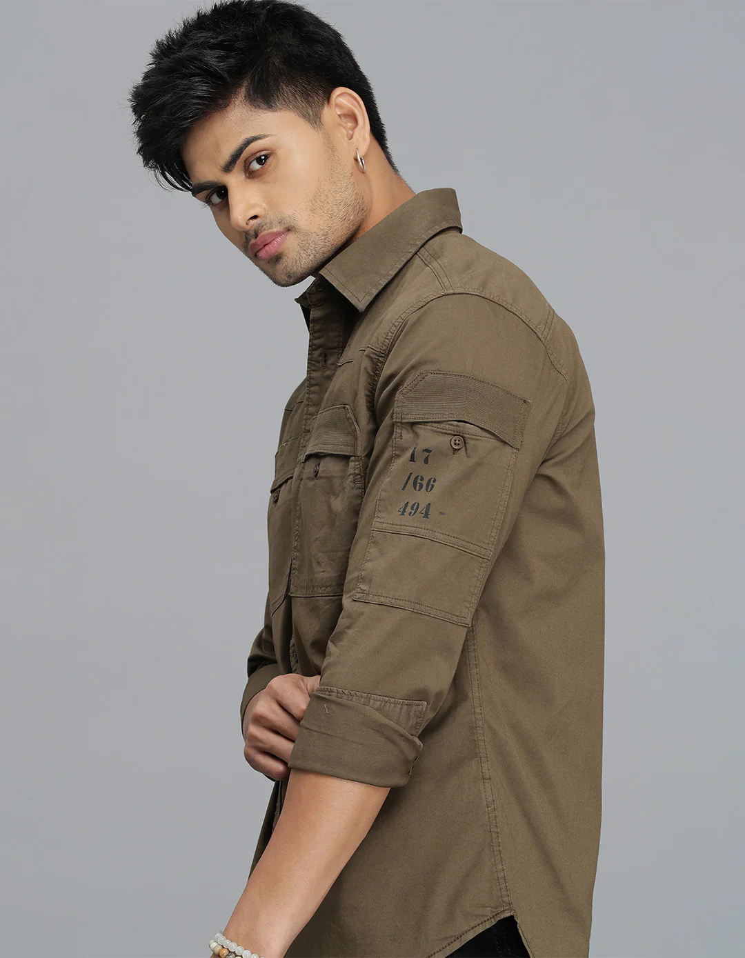 Bean Full Sleeves Cargo Shirt - Image 6