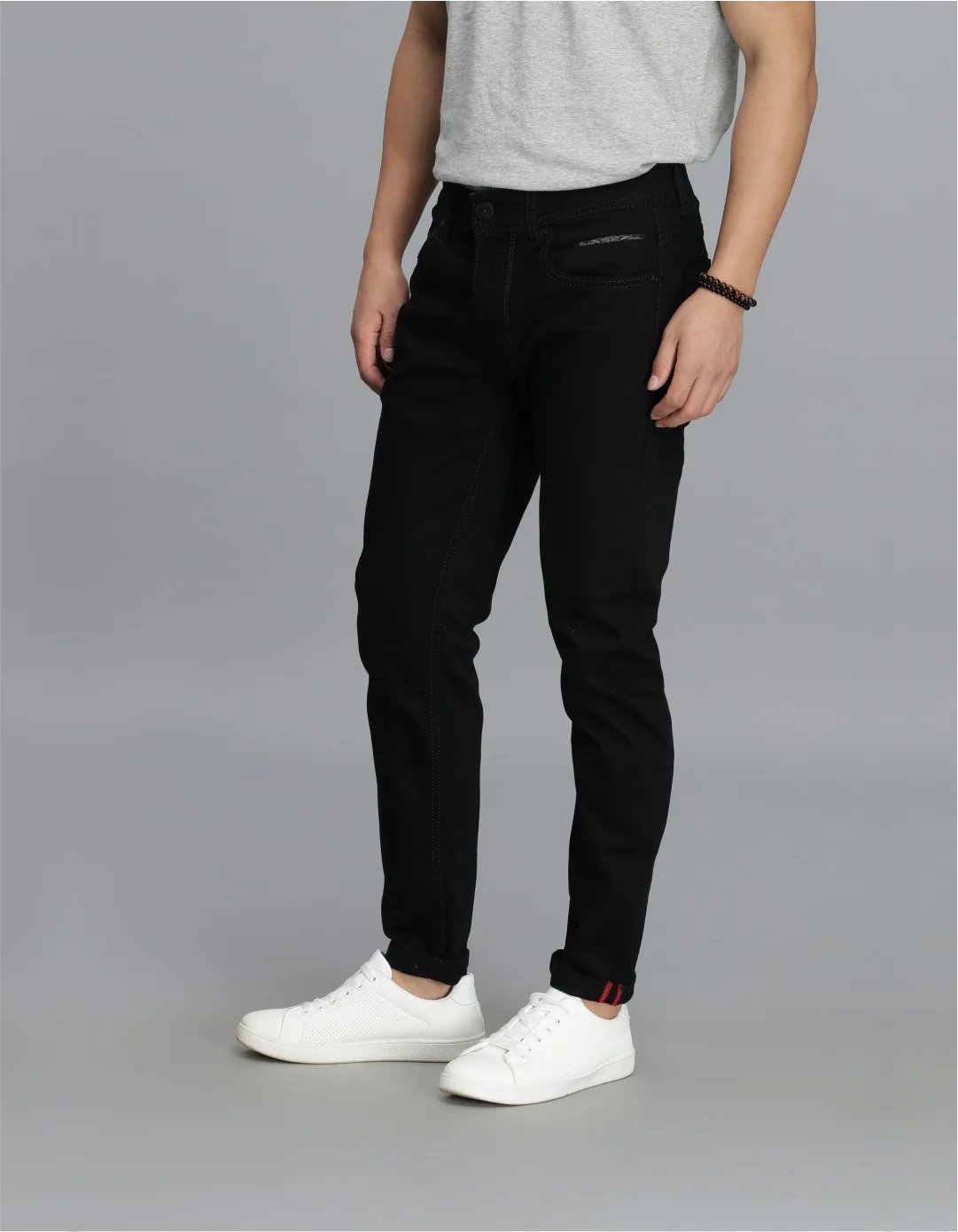Black Low-Rise Ankle Length jeans - Image 3