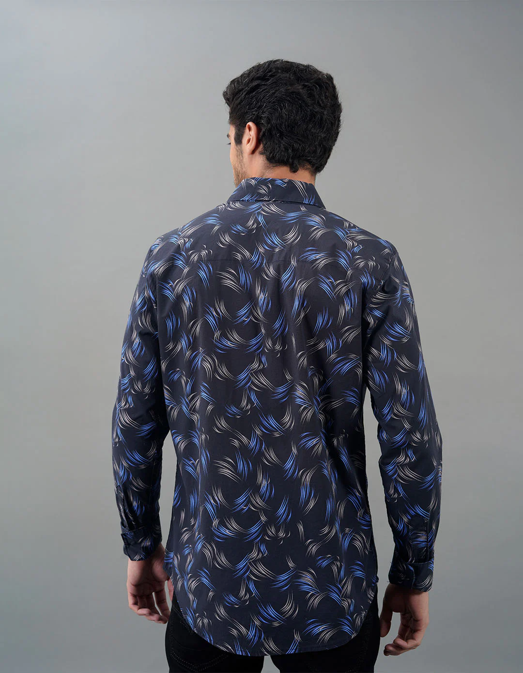 Black Full Sleeves Printed Shirt - Image 5