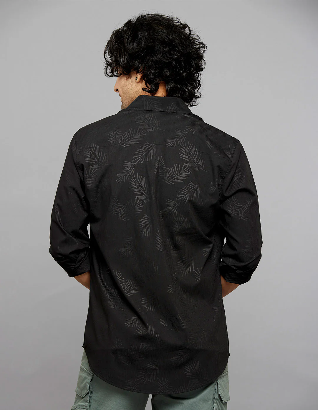 Black Full Sleeves Printed Shirt - Image 7