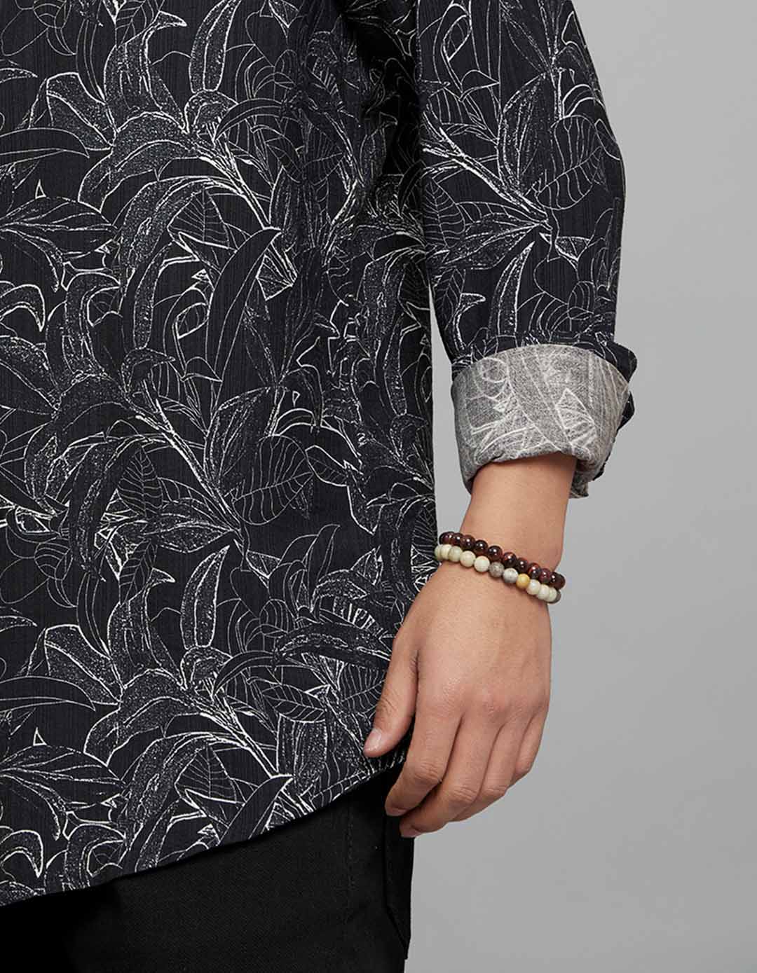 Black Full Sleeves Printed Shirt - Image 7