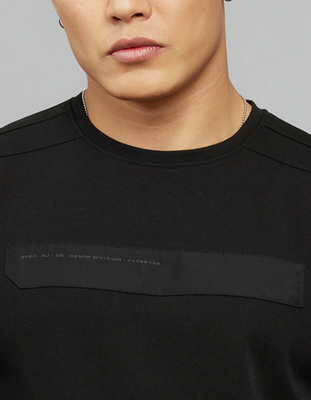 Black Full Sleeves Round Neck Tee - Image 6