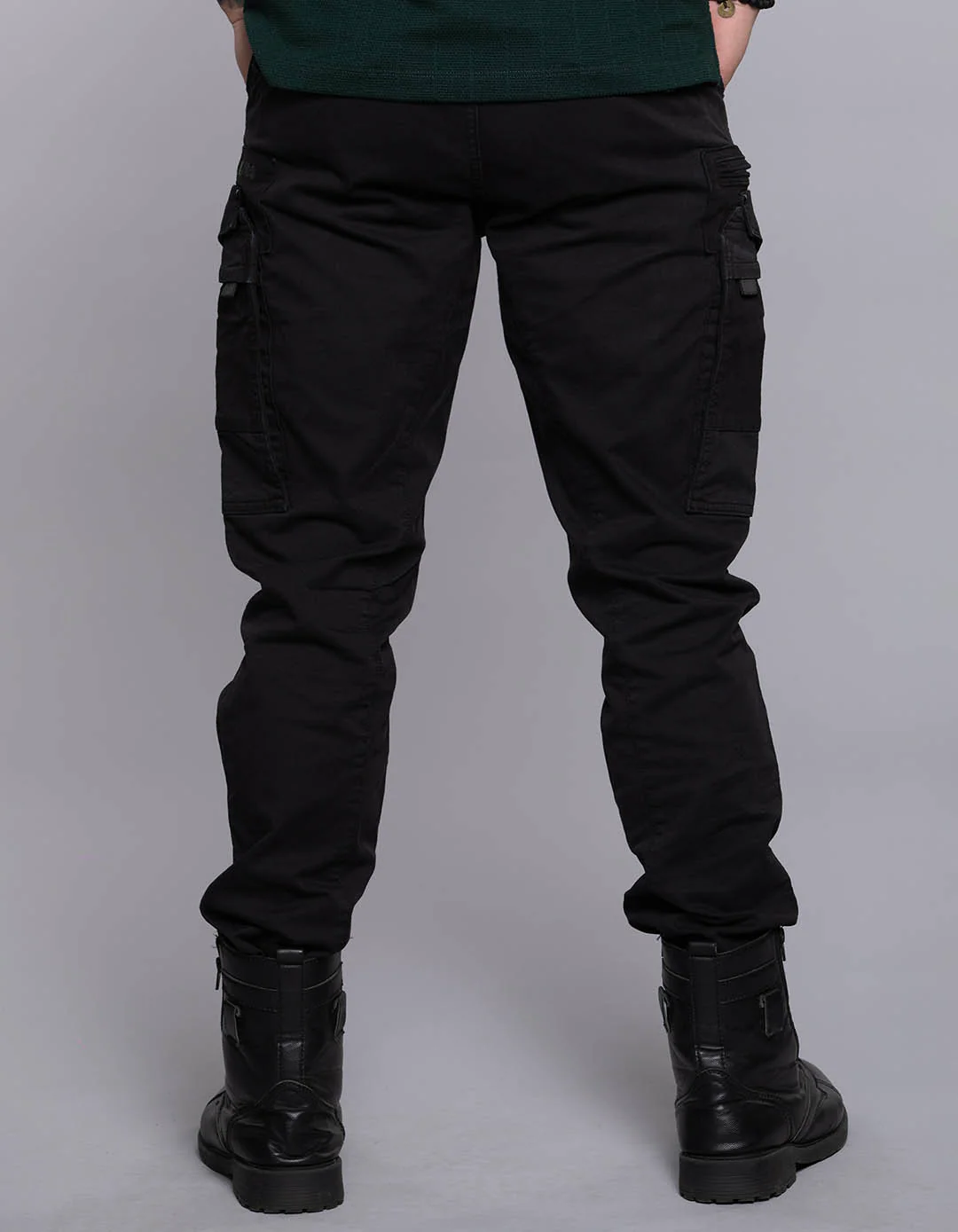 Black Regular Fit Cargo Pant - Image 7