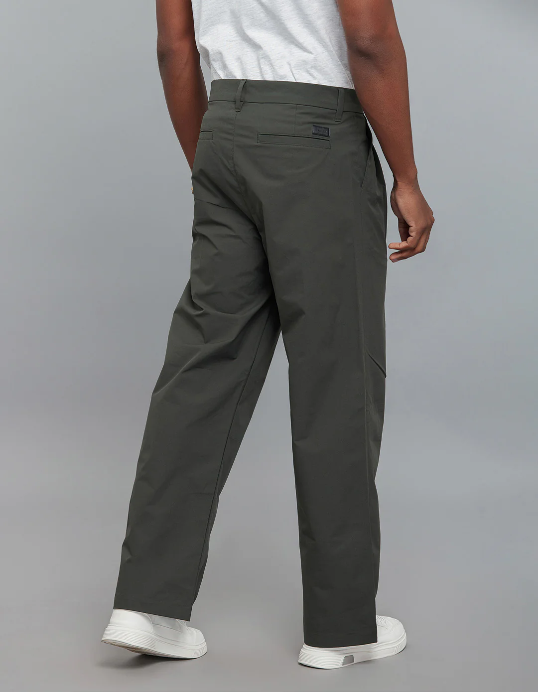 Bottle Green Pleated Korean Pants - Image 6