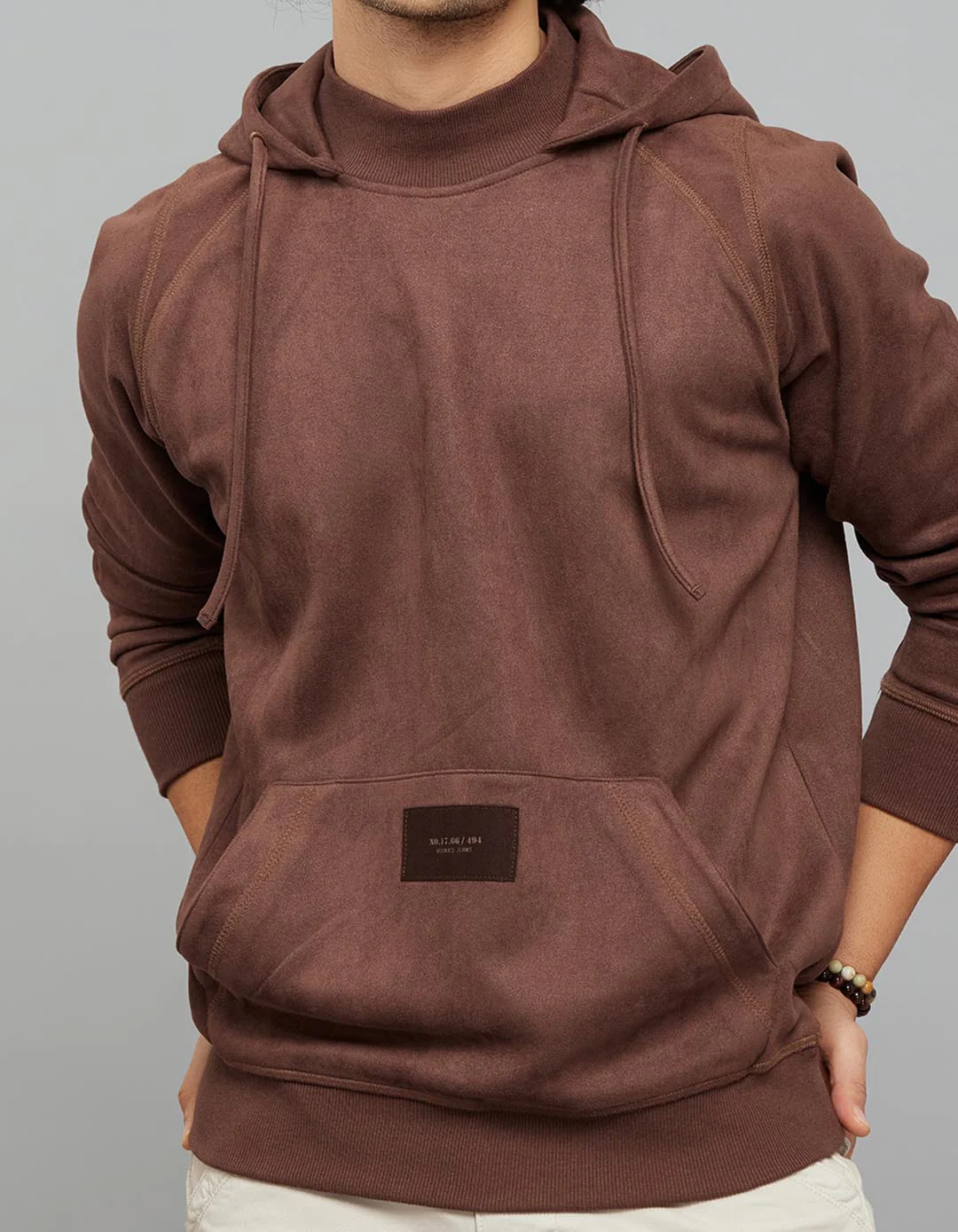 Brown Full Sleeves Hoodie - Image 5