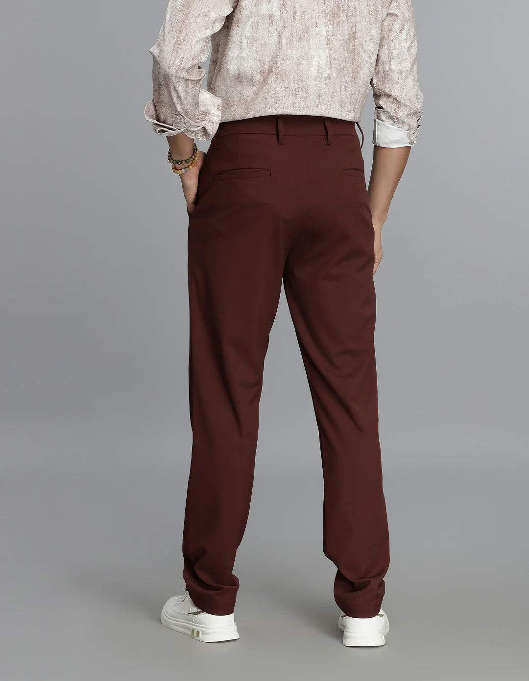 Burgundy Chinos Trouser - Image 5