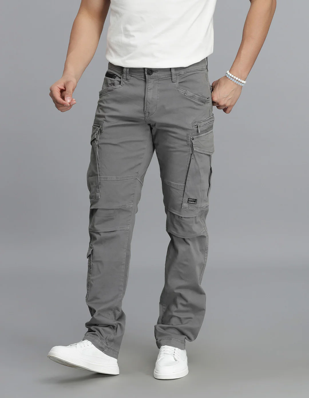 Clay Grey Regular Fit Cargo Pant