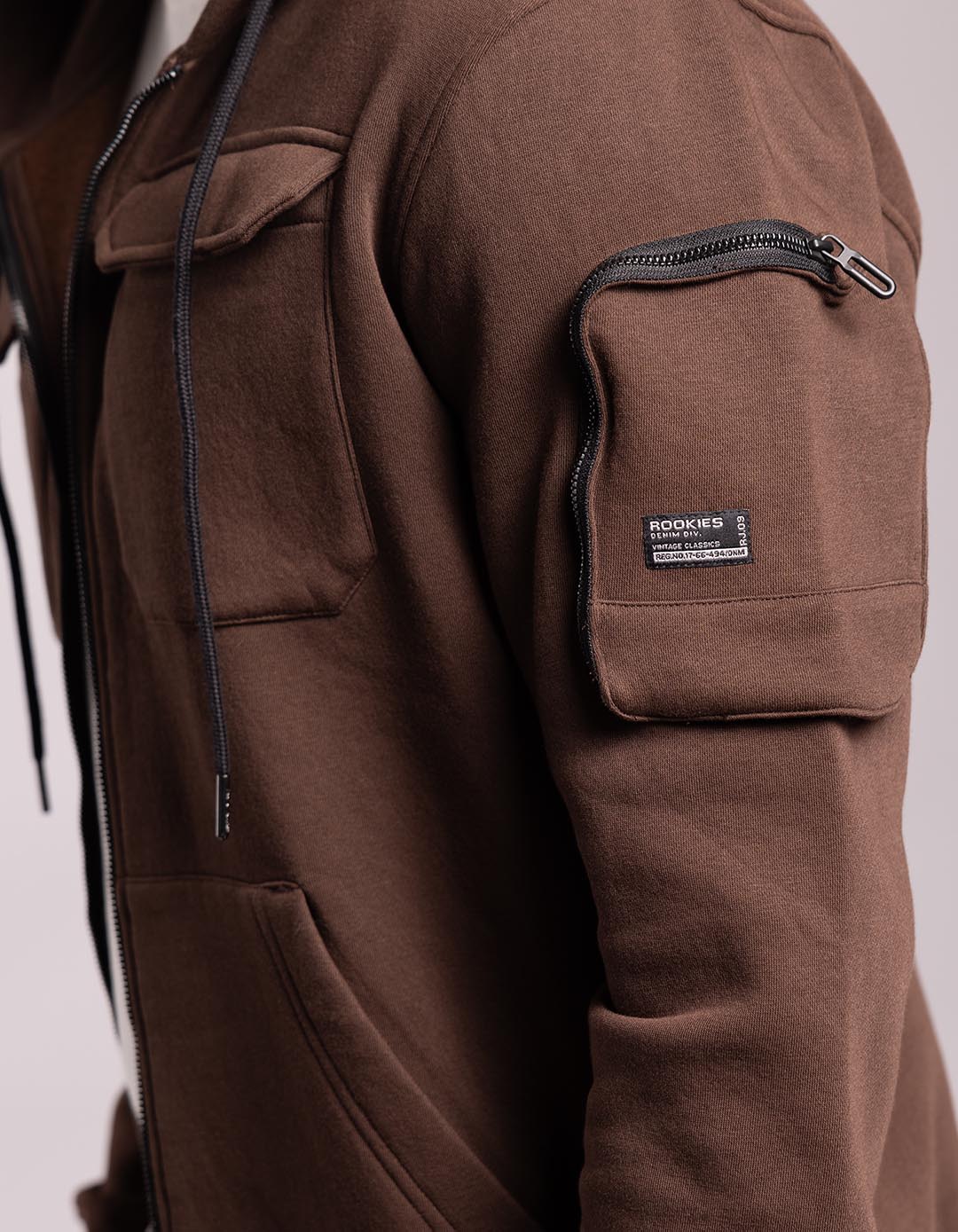 Coffee Full Sleeves Zipper Hoodie - Image 4