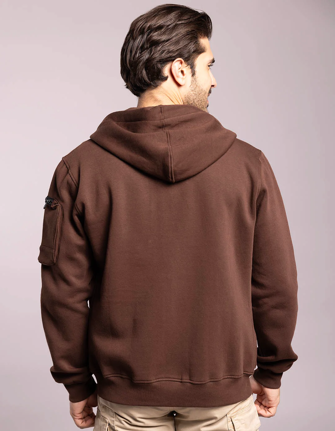 Coffee Full Sleeves Zipper Hoodie - Image 6