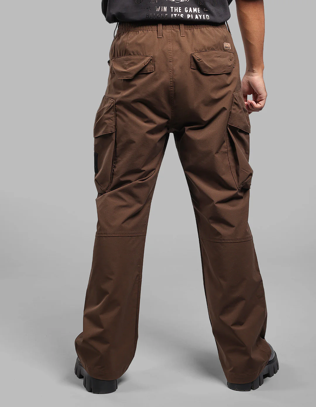 Coffee Loose Fit Utility Cargo - Image 4