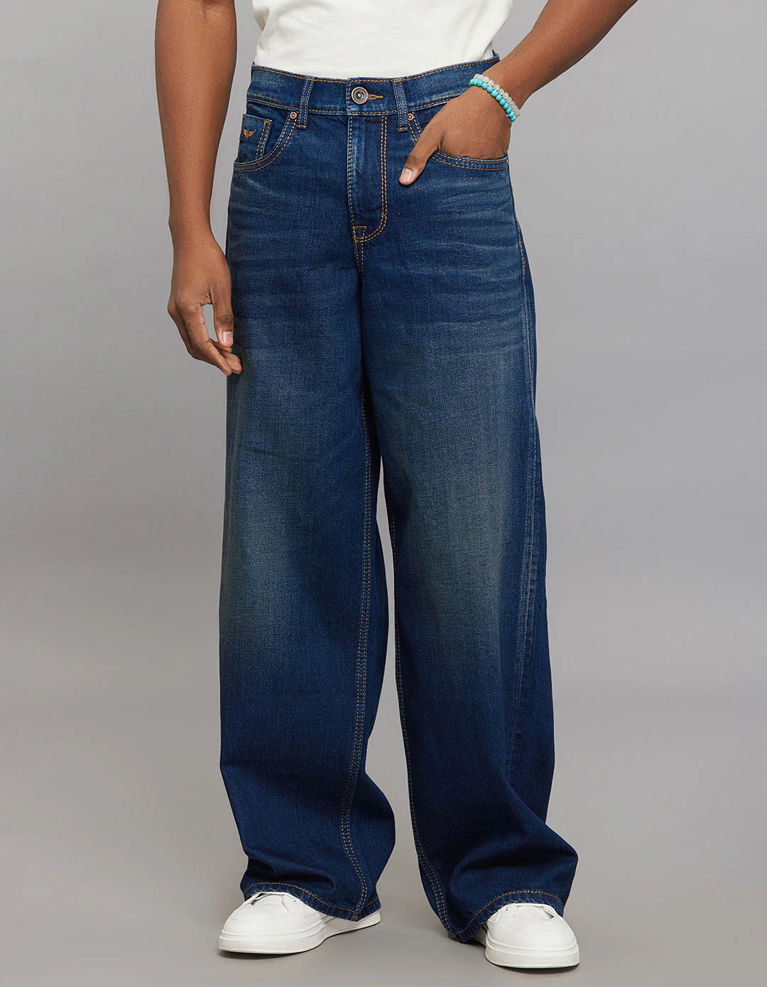 Dark Blue Extra Loose Fit Jeans