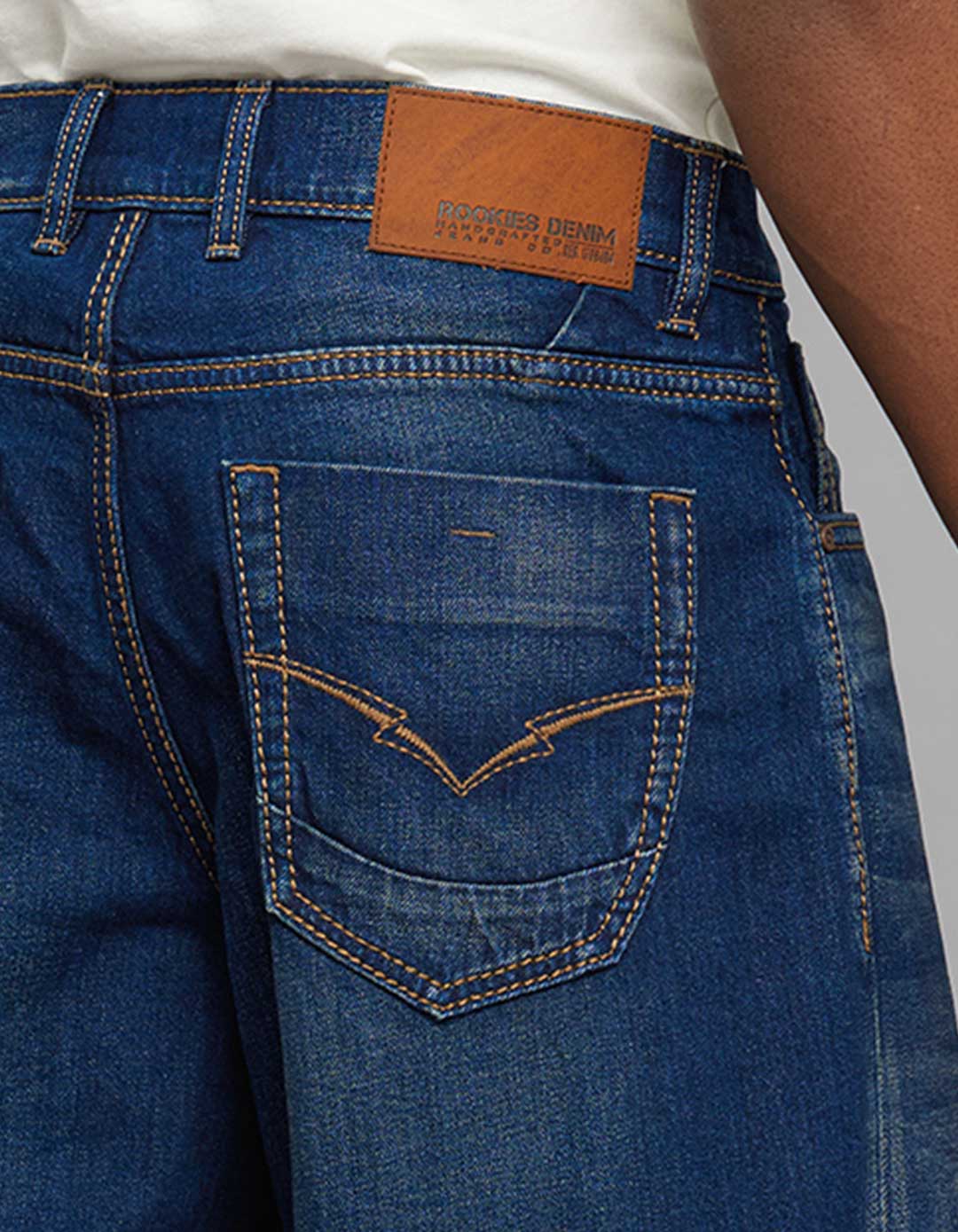 Dark Blue Extra Loose Fit Jeans - Image 5