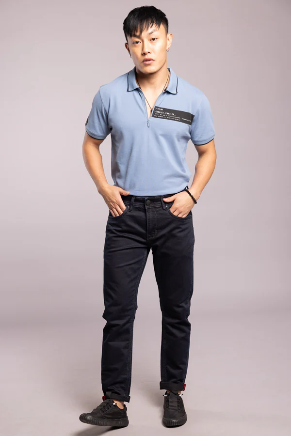 Dark Blue Low-Rise Ankle Length Jeans - Image 2
