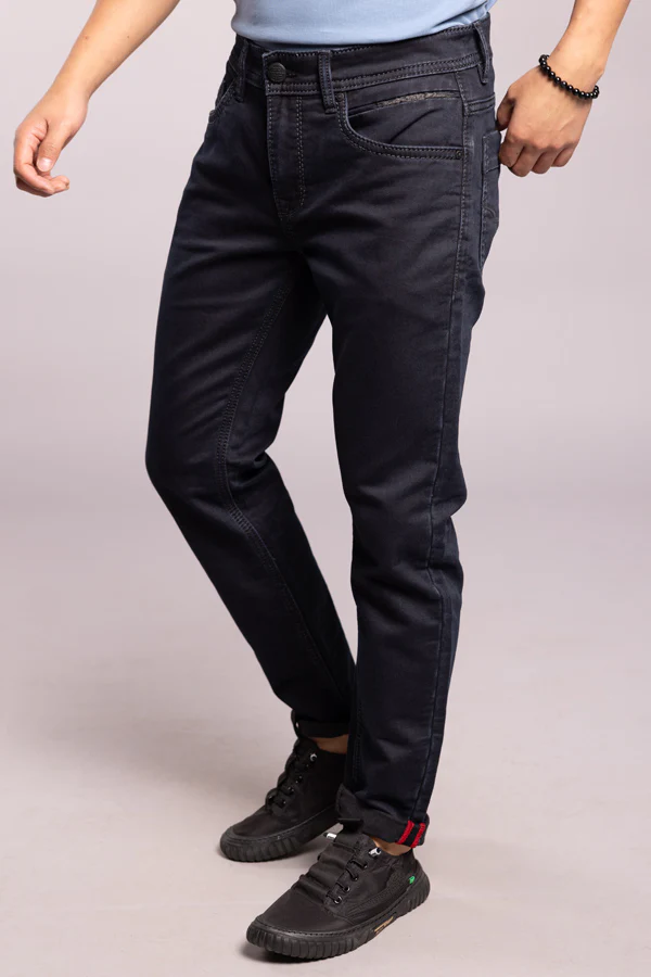 Dark Blue Low-Rise Ankle Length Jeans - Image 3
