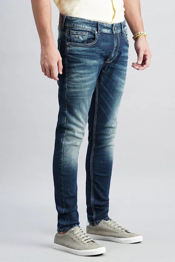 Dark Blue Low-Rise Ankle Length Jeans - Image 3