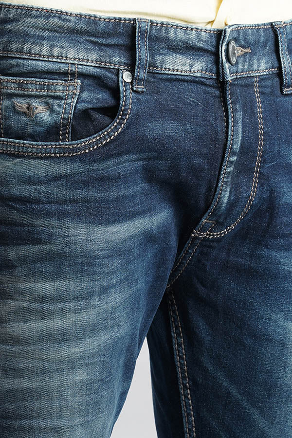 Dark Blue Low-Rise Ankle Length Jeans - Image 6