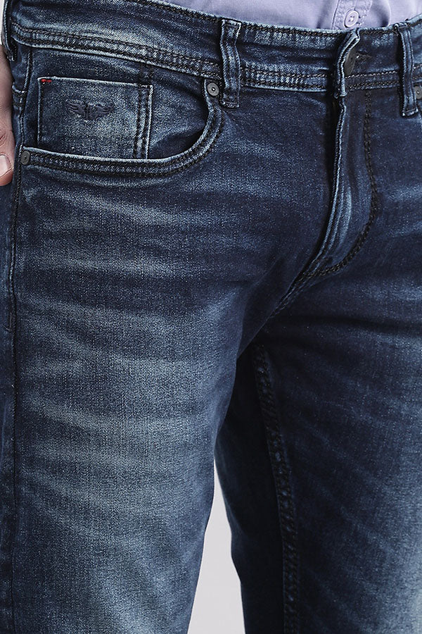 Dark Blue Low-Rise Ankle Length Jeans - Image 6