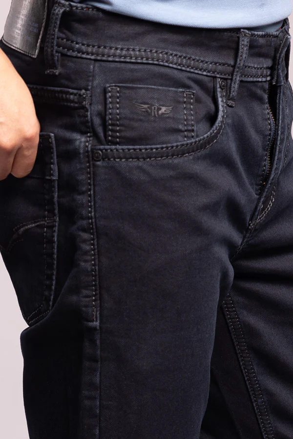 Dark Blue Low-Rise Ankle Length Jeans - Image 6