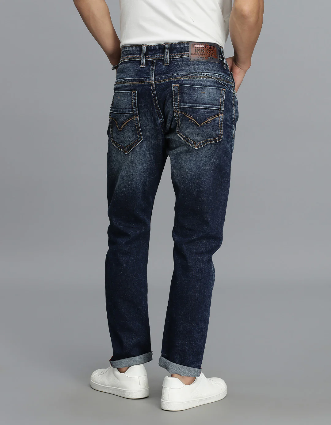 Dark Blue Low-Rise Ankle Length jeans - Image 5