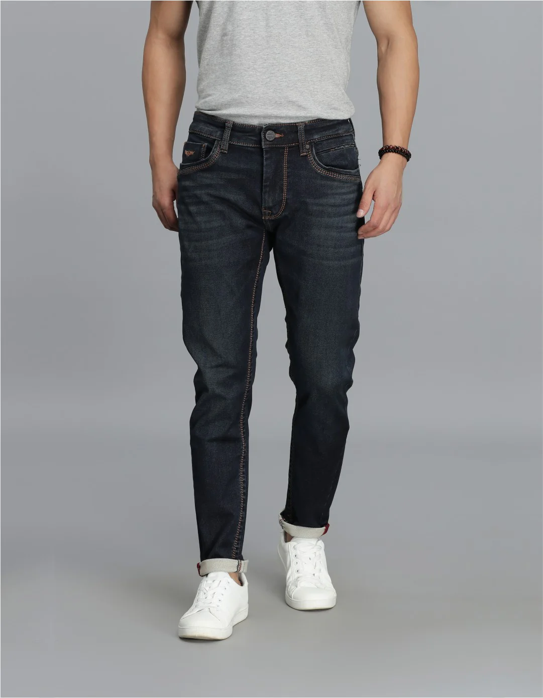 Dark Blue Low-Rise Ankle Length jeans