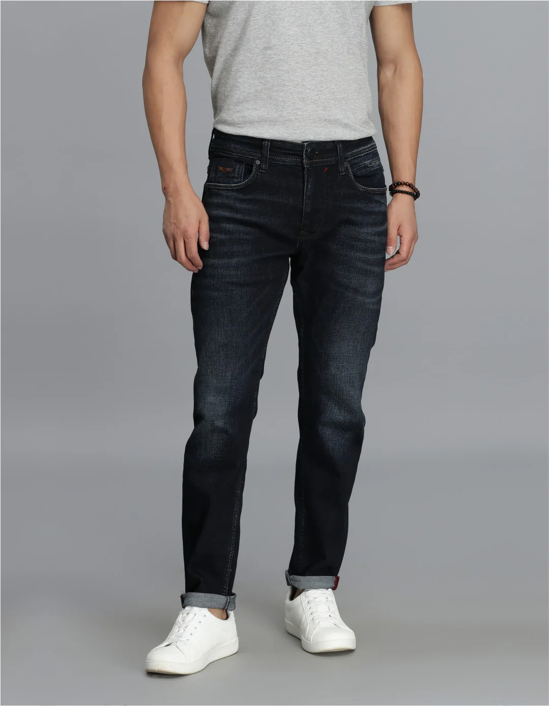 Dark Blue Low-Rise Ankle Length jeans