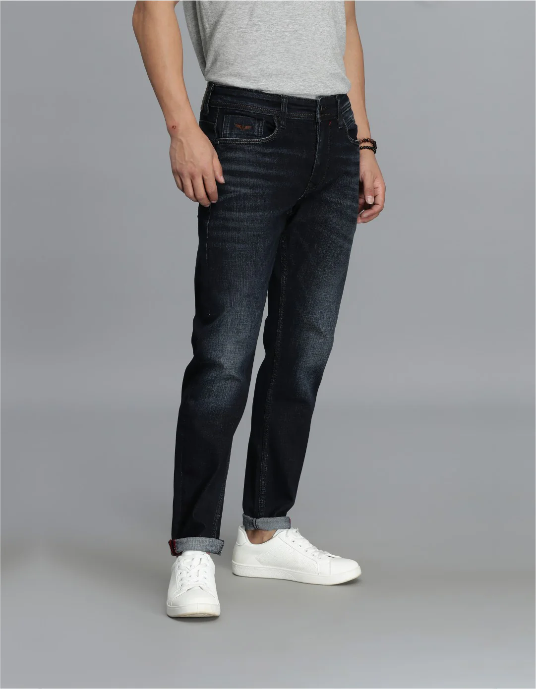 Dark Blue Low-Rise Ankle Length jeans - Image 4