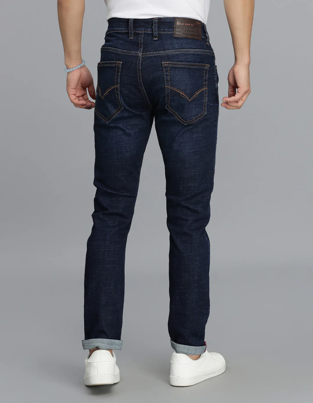 Dark Blue Low-Rise Ankle Length Jeans - Image 5
