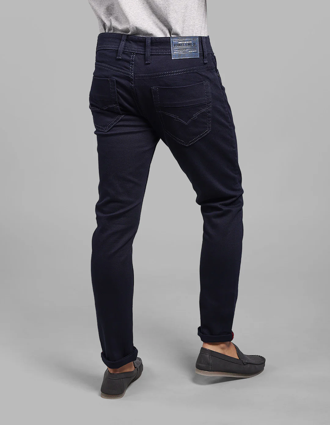 Dark Blue Low-Rise Ankle Length Stretch Jeans - Image 5