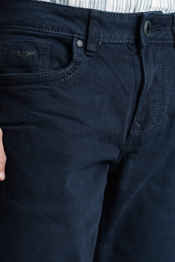 Dark Blue Midrise, Comfort And Straight Fit Jeans - Image 6