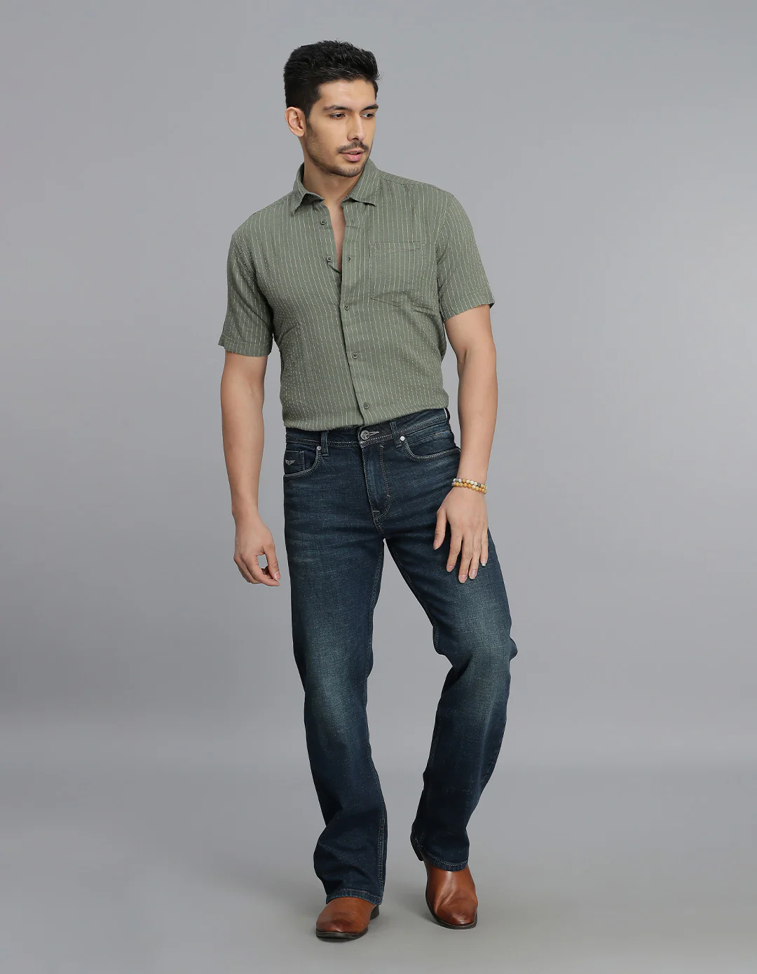 Dark Blue Midrise Loose Fit jeans - Image 2