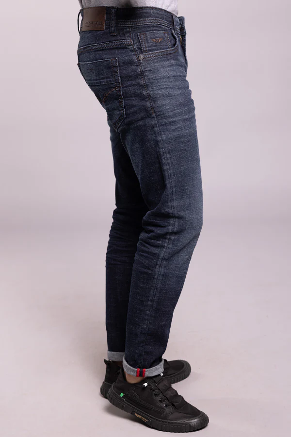 Dark Blue Low-Rise Ankle Length Jeans - Image 4