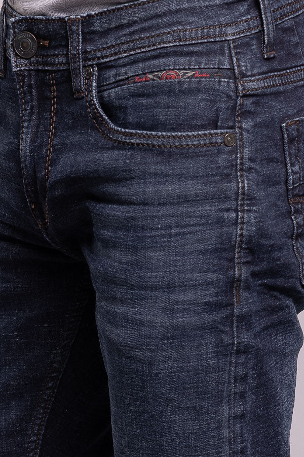 Dark Blue Low-Rise Ankle Length Jeans - Image 5