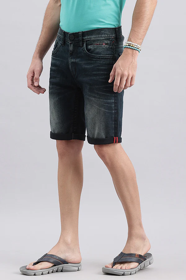 Dark Blue Denim Short - Image 5