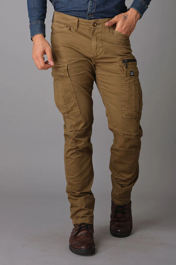 Dark Khaki Regular Fit Cargo Pant