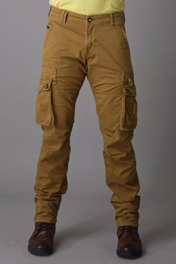 Dark Khaki Regular Fit Cargo Pant