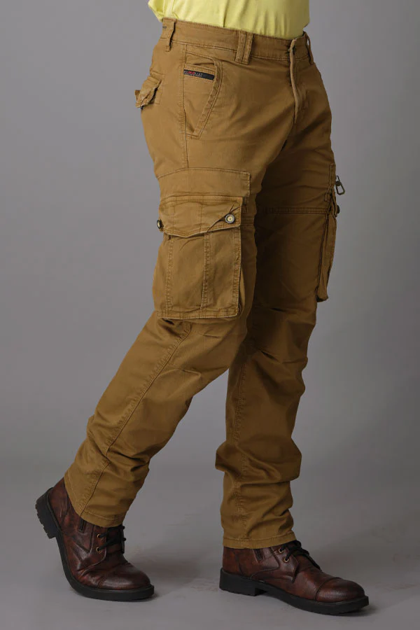 Dark Khaki Regular Fit Cargo Pant - Image 4