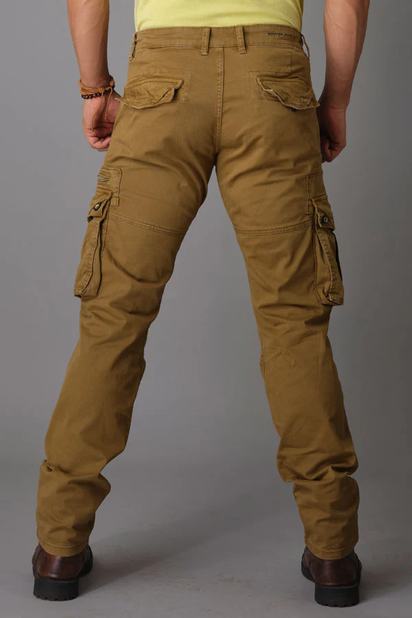 Dark Khaki Regular Fit Cargo Pant - Image 5