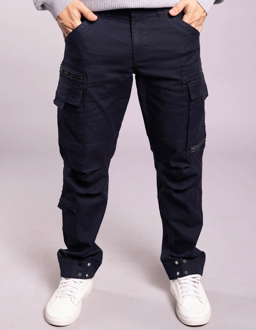 Dark Navy Slim Fit Cargo Pant