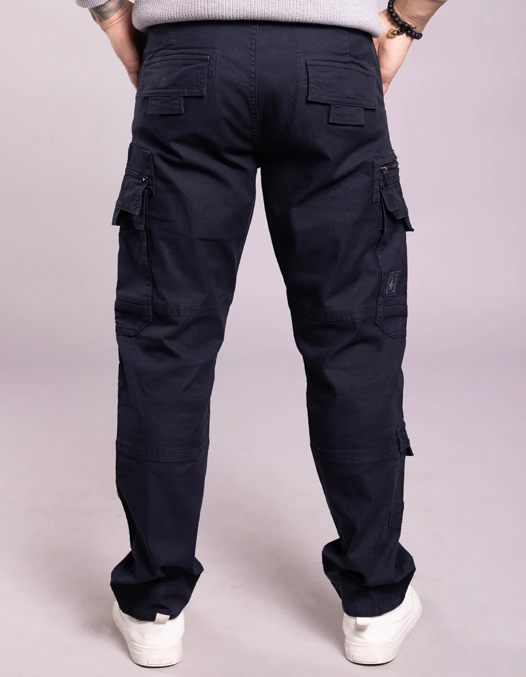 Dark Navy Slim Fit Cargo Pant - Image 6