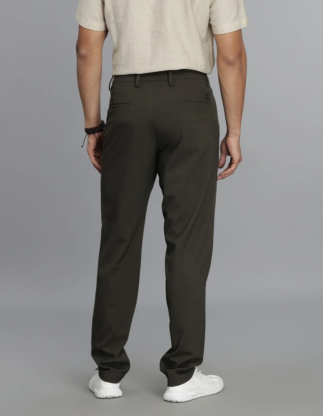 Dark Olive Chinos Trouser - Image 5
