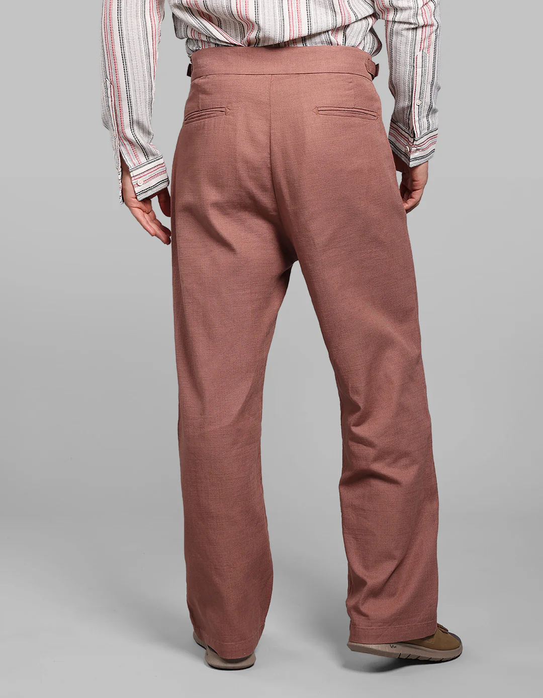 Dark Onion Pleated Korean Fit Cotton Pants - Image 6