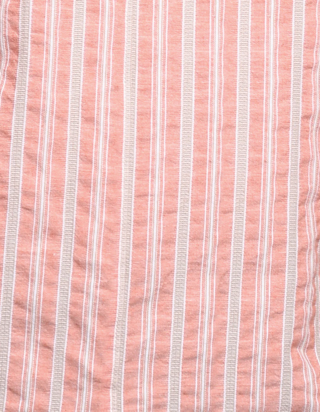 Dark Peach 100% Cotton Full Sleeve Stripe Shirt - Image 7