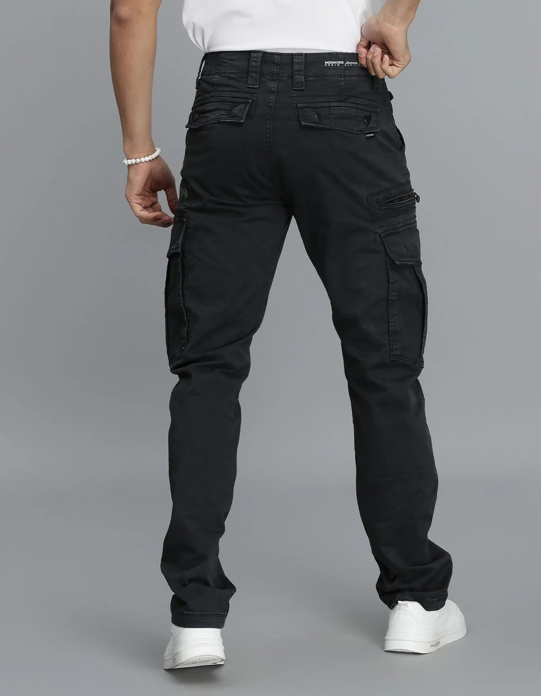 Dark Slate Regular Fit Cargo Pant - Image 5