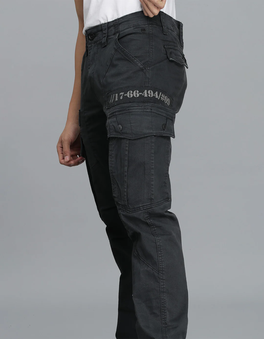 Dark Slate Regular Fit Cargo Pant - Image 6